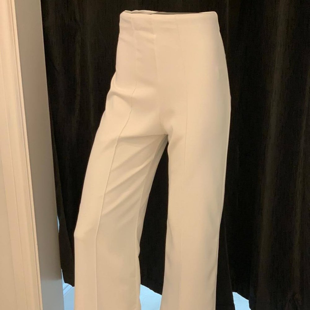 Off White Straight Legs Pants